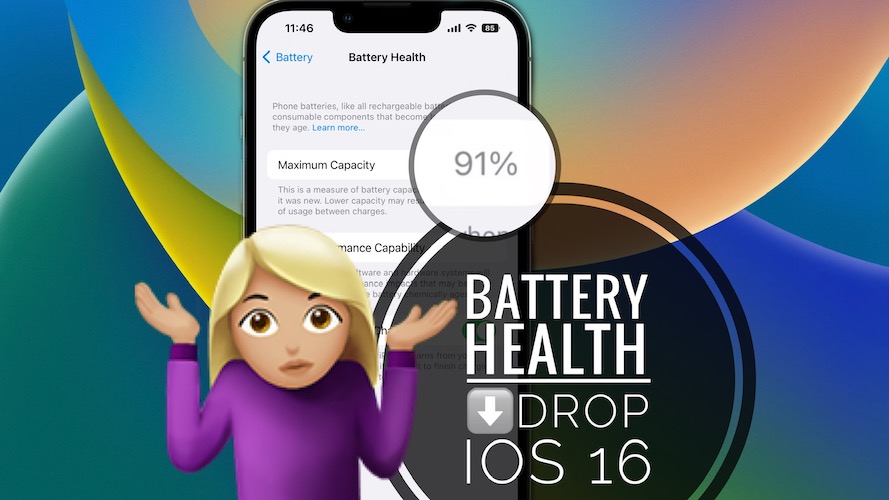 ios 16 battery health drop