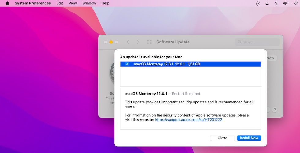 macos 12.6.1 security updates