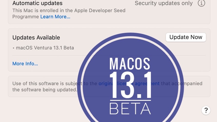 macos 13.1 beta