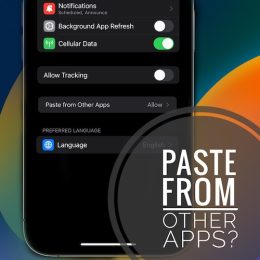 paste from other apps iOS 16 setting