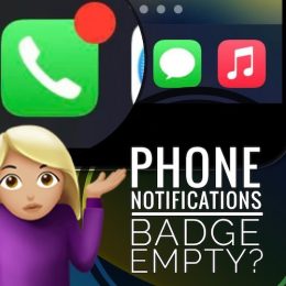 phone notifications badge empty