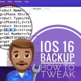 tweak iOS 16 backup for iOS 15