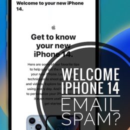 welcome to your new iphone 14 email spam