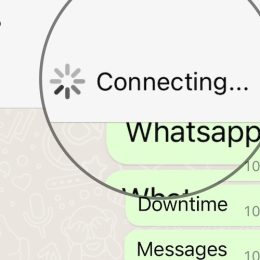 whatsapp stuck on connecting