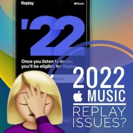 2022 apple music replay not working