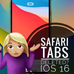 Safari tabs deleted ios 16.1