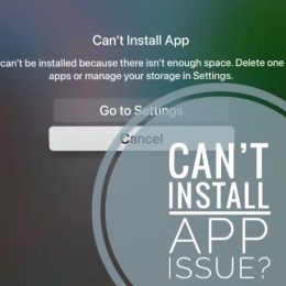 can't install app error on apple tv 4k 128gb