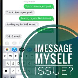 iMessage myself iOS 16 issue