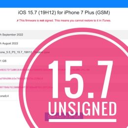 iOS 15.7 not signed
