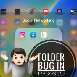 iPadOS 16.1 folder bug