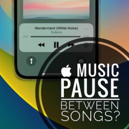 apple music pause between songs