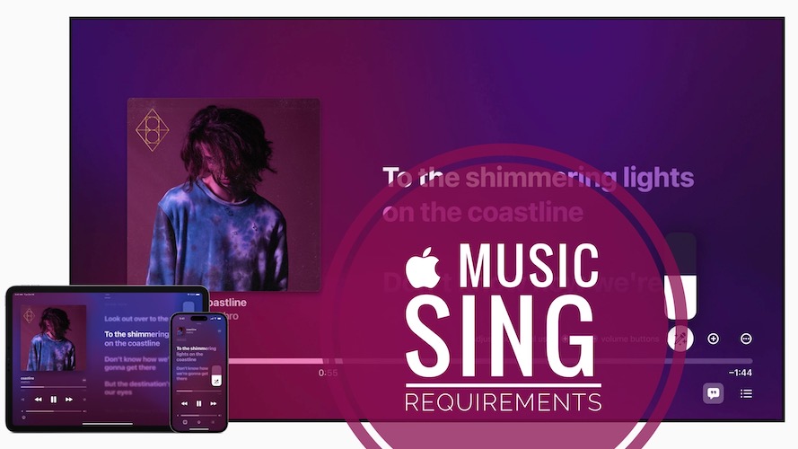 apple music sing requirements