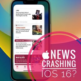apple news crashing ios 16