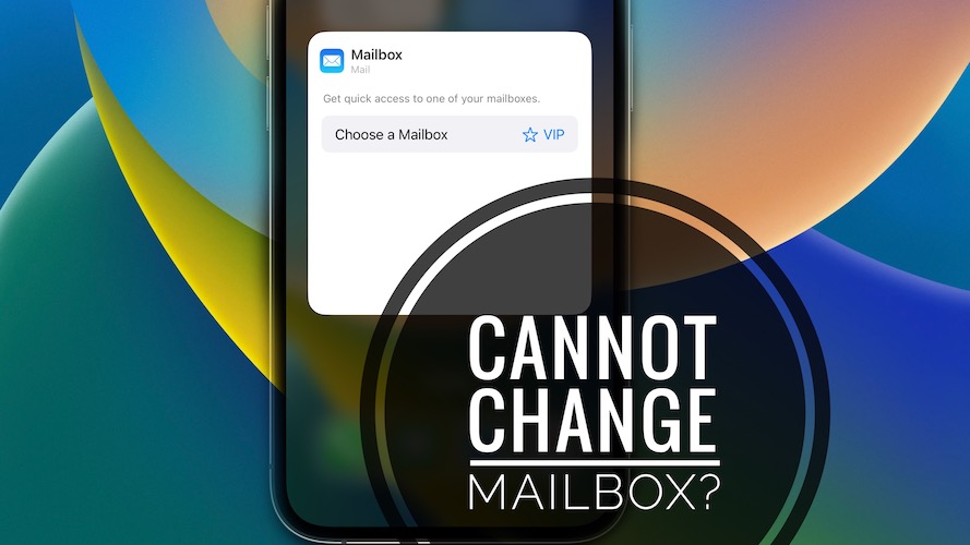 cannot change mailbox ios 16