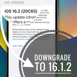 downgrade ios 16.2 to 16.1.2