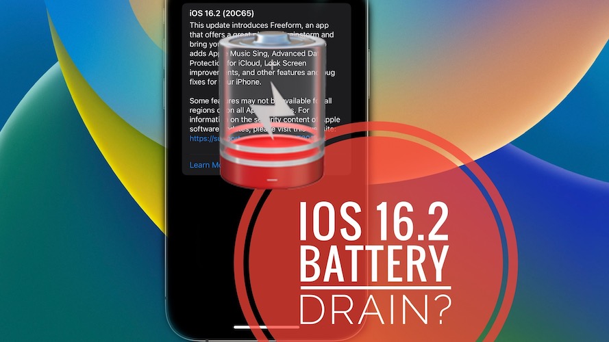 iOS 16.2 battery drain