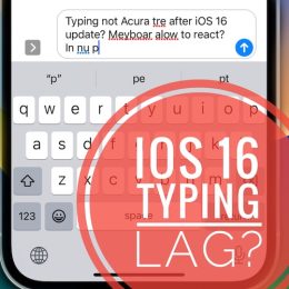 ios 16 typing issues