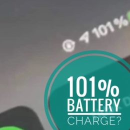 iphone battery 101 in status bar