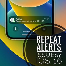 repeat alerts not working iOS 16.2