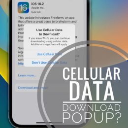 use cellular data to download ios update