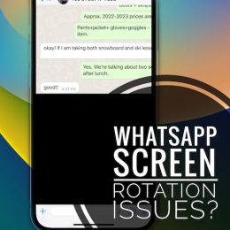 whatsapp screen rotation not working ios 16