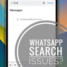 whatsapp search not working ios 16