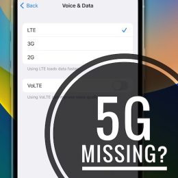 5g not available on iPhone