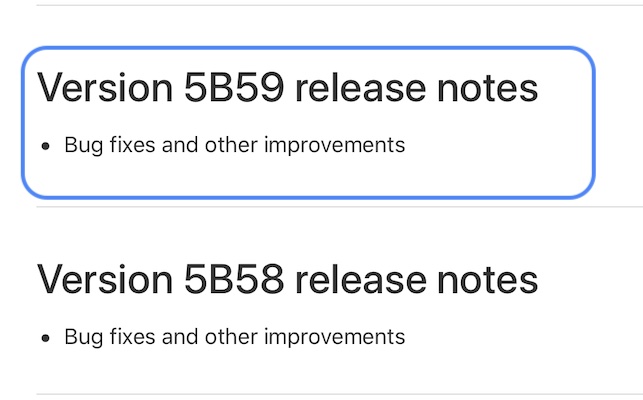 airpods 5b59 release notes