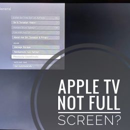 apple tv not full screen on smart tv