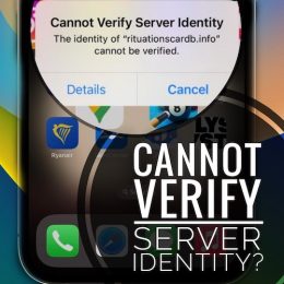 cannot verify server identity on iphone