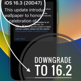downgrade ios 16.3 to ios 16.2