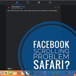 facebook scrolling problem Safari on Mac