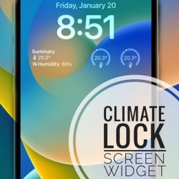 home climate lock screen widget