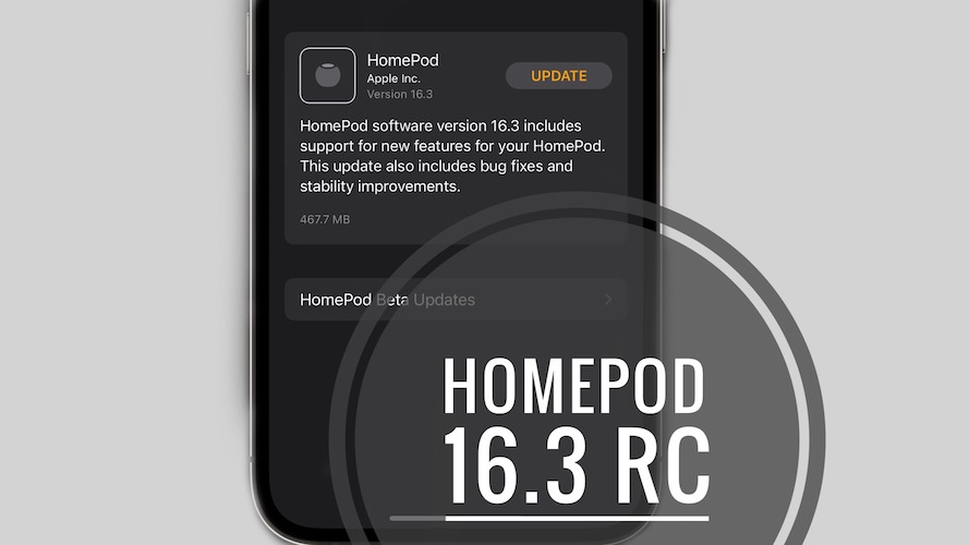 HomePod 16.3 update