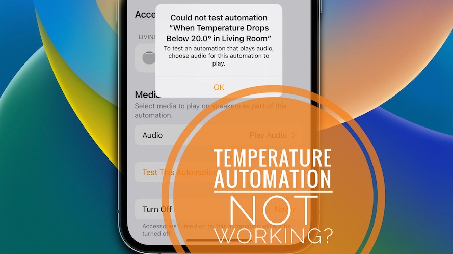 HomePod temperature automation not working