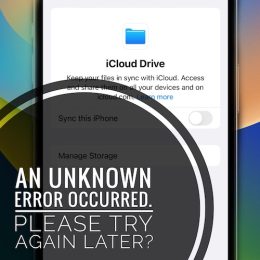 icloud drive not turning on
