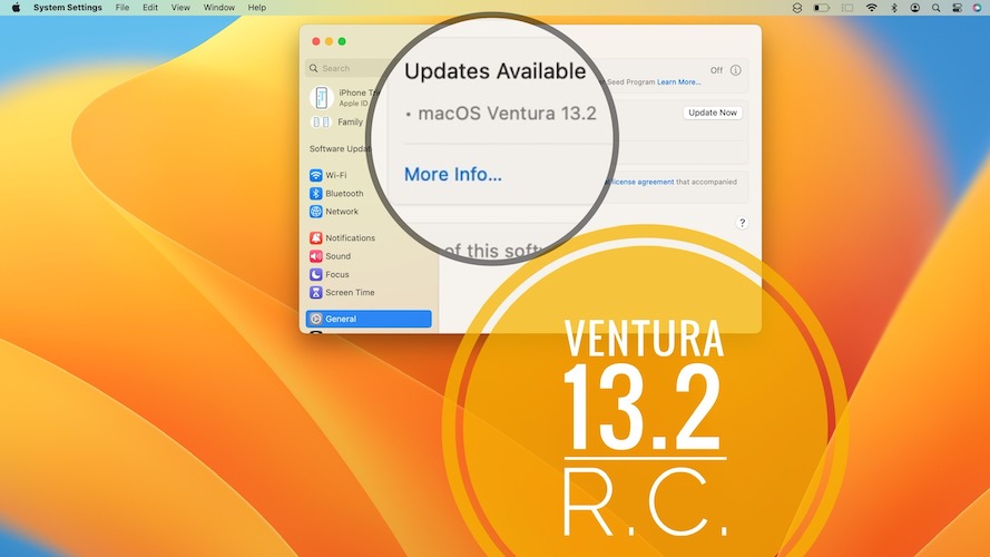 macOS Ventura 13.2 update