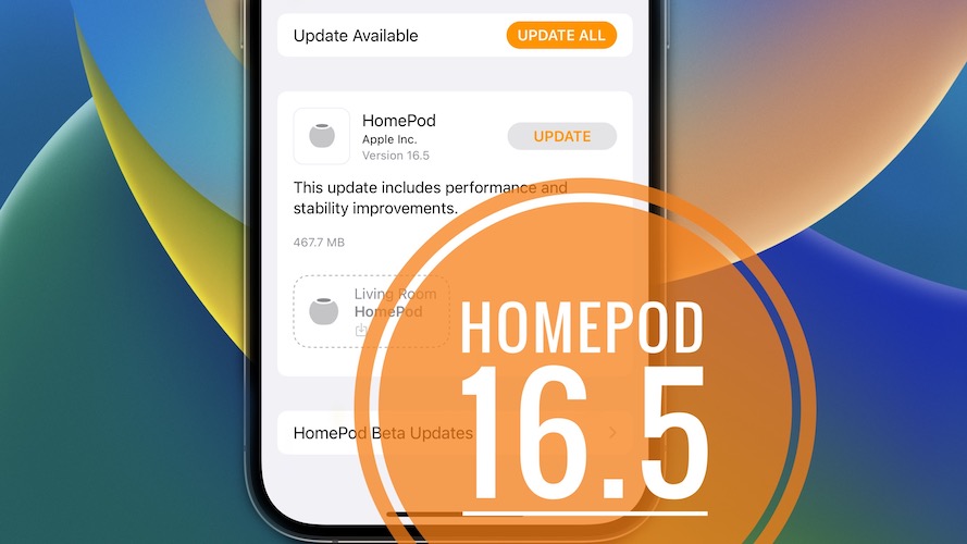 HomePod 16.5 update