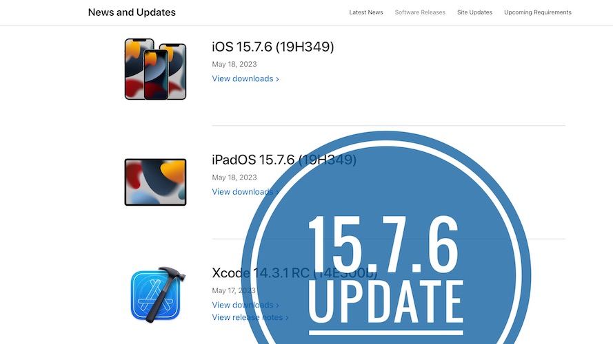 iOS 15.7.6 update