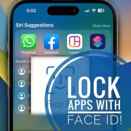 lock apps with face id on iphone