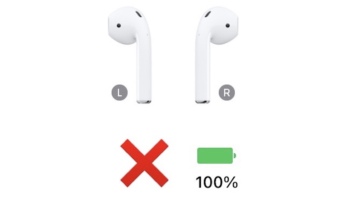one airpod not charging