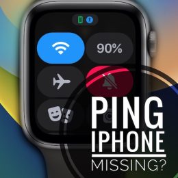 ping iphone not available on apple watch