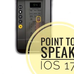 point and speak ios 17