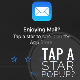 tap a star to rate it popup
