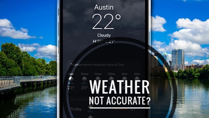weather not accurate on iphone