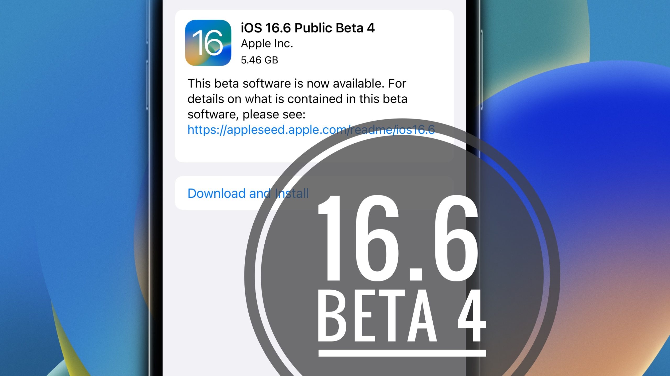 ios 16.6 beta 4