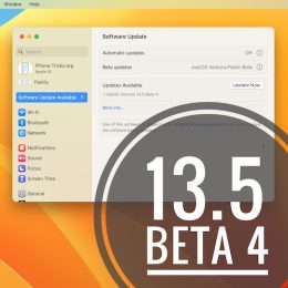 macOS 13.5 beta 4 update