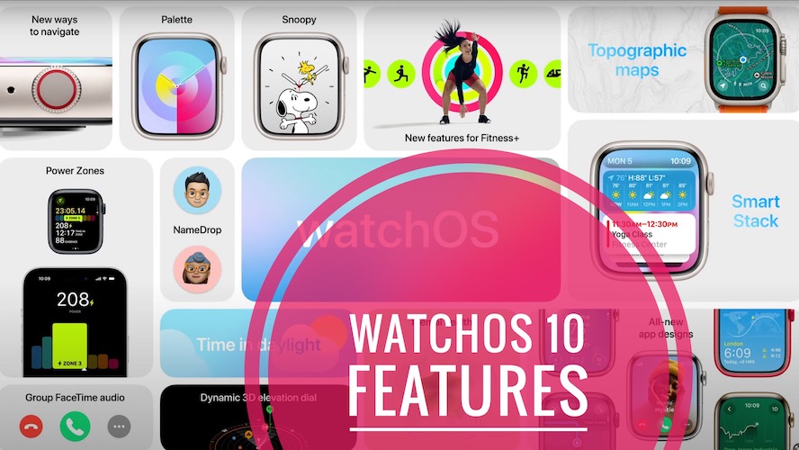 watchOS 10 features highlighted by Apple