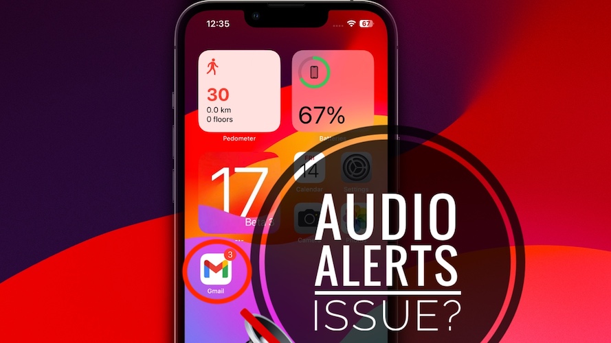 audio notifications not working ios 17