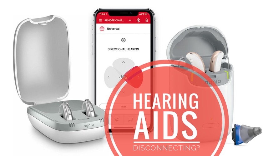 hearing aids disconnecting from iphone